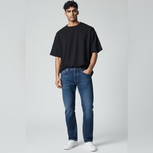 All Saints Indigo Slim Fit Jeans